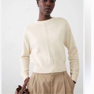 100% Cashmere Cream Sweater